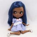 ICY DBS Blyth doll No.BL6221 Blue hair JOINT body Super Black and Tan skin 1/6 BJD Neo 30cm