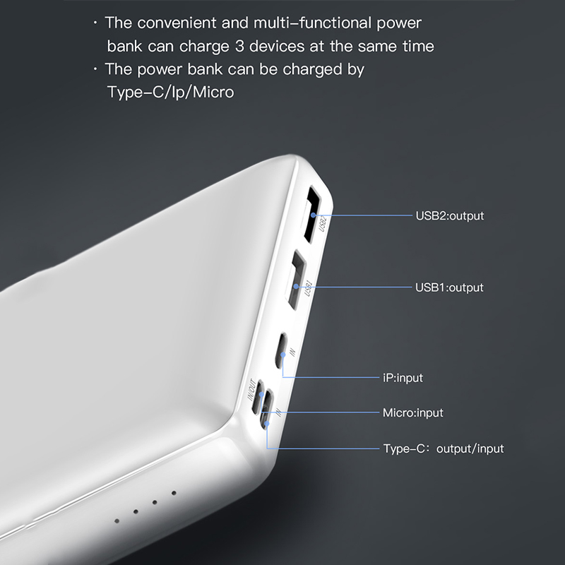 Baseus Power Bank 30000mAh Powerbank USB C Fast Poverbank For Xiaomi iPhone 12 Pro Portable External Battery Charger Pover bank