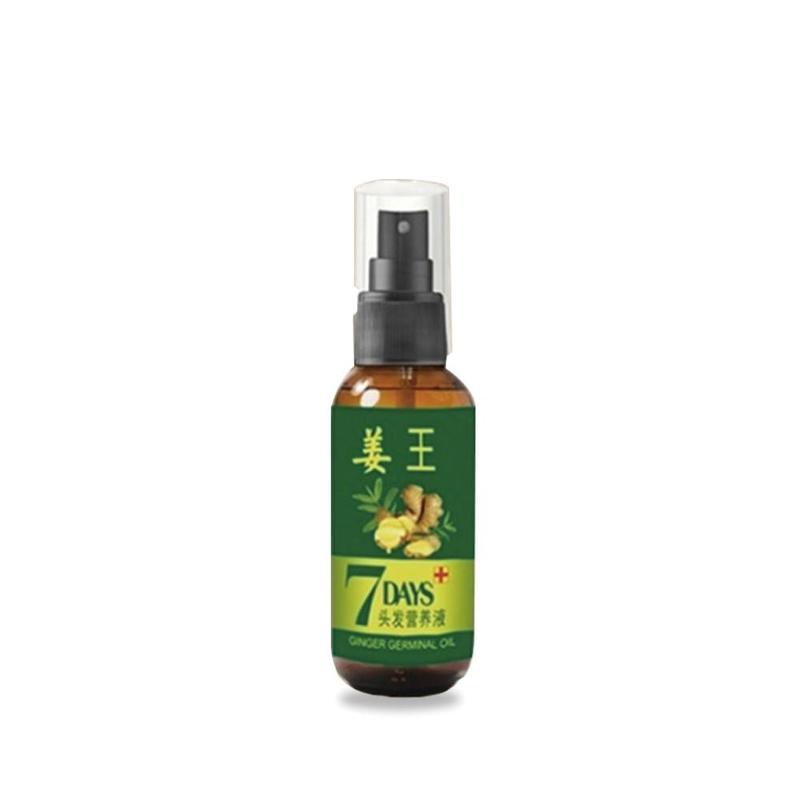 7 Days Ginger Hair Growth Serum 30/50ml Anti Preventing Hair Loss Alopecia Liquid Damaged Hair Repair Growing Faster