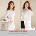 Unisex white coat Lab Coat Hospital Doctor Slim nurse uniform spa uniform nursing uniform scrubs medical uniforms women