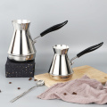 Turkish Arabian Stainless Steel Coffee Pot Butter Melting Pot Coffee Utensils European Long Handle Moka Pot Portable