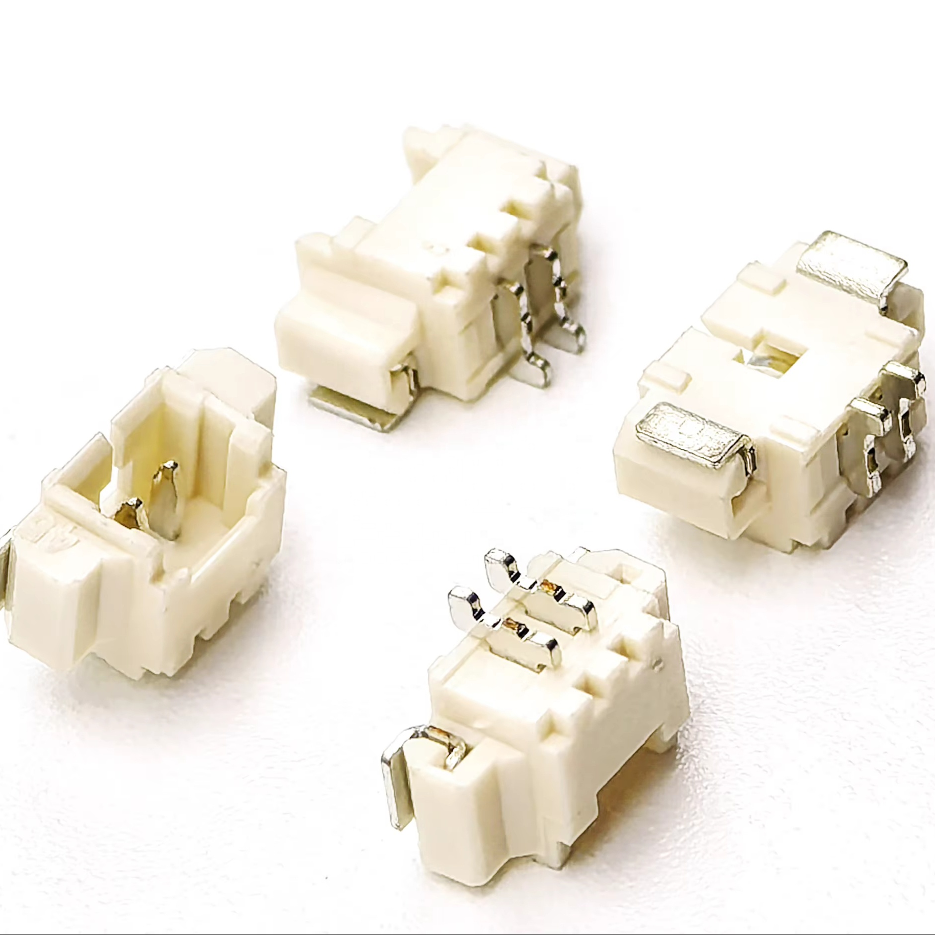 1.25mm Pitch Wafer Right Angle SMT Pin header Connector 2P