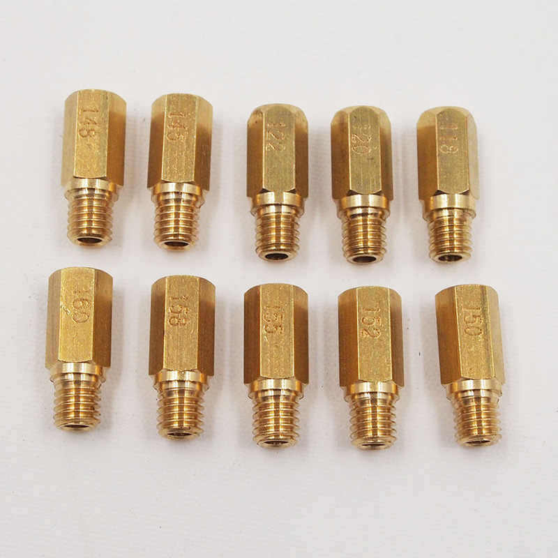 10pcs Main Jet For Keihin OKO KOSO PE PWK Carburetor Available Size 118-160 Fuel Supply Air Intake Fuel Delivery Parts