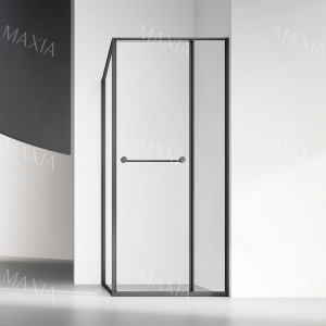 Square shaped inward sliding shower enclosure