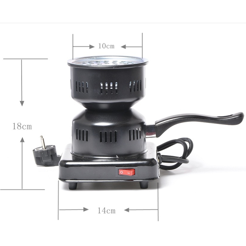 220V Shisha Hookah Burner Electric Stove Hot Plate With Tong Cooking Coffee Heater Chicha Nargile Smoking Pipes Charcoal-Eu Plug