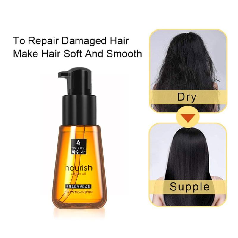 70ml Morocco Argan Oil Hair Conditioners Care Essence Improve Split Hair Treatment Nourishing Repair Damaged Essential Oil