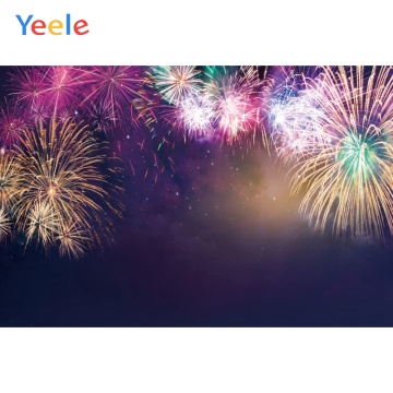 Yeele Happy New Year Firework Firecrackers Party Deco Chinese Photo Backgrounds Photography Backdrops for Photo Studio Photozone