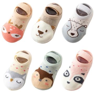 6Colors Baby Cotton Socks Shoes Non-slip Infant Walk Socks Shoes Toddler Floor Casual Toddler Anti-slip Socks Grip Slippers