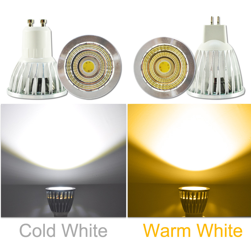 LED Spot Lamp Bulb GU10 MR16 E27 E14 LED Spotlight AC 220V 3W 5W 6W 7W Lampada aluminum COB SMD led bulb Energy Saving