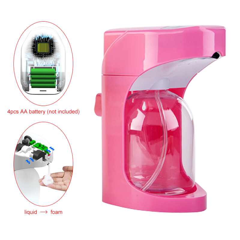 500ml Automatic Foam Soap Dispenser Wall Mounted Liquid Soap Dispenser Smart Sensor Touchless Bathroom Kitchen Foam Dispensers