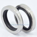 38*55*8 mm Rotary Shaft Oil Seal with Double PTFE Sealing Lip Stainless Steel Housing For Compressors Pumps Mixers Actuators