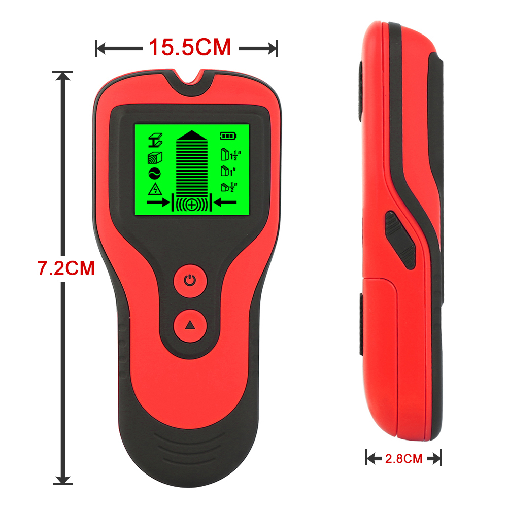 3 In 1 Metal Detector Find Metal Wood Studs AC Voltage Live Wire Detect Wall Scanner Electric Box Finder Detector Pinpointer