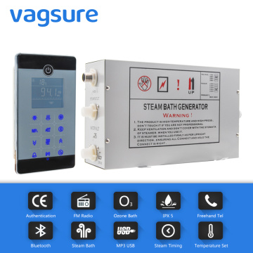AC 220V/110V 2.8KW Floor Mounted Type LCD Touch Screen Steam Sauna Spa Room Control Temperature Sensor Shower Cabin Generator