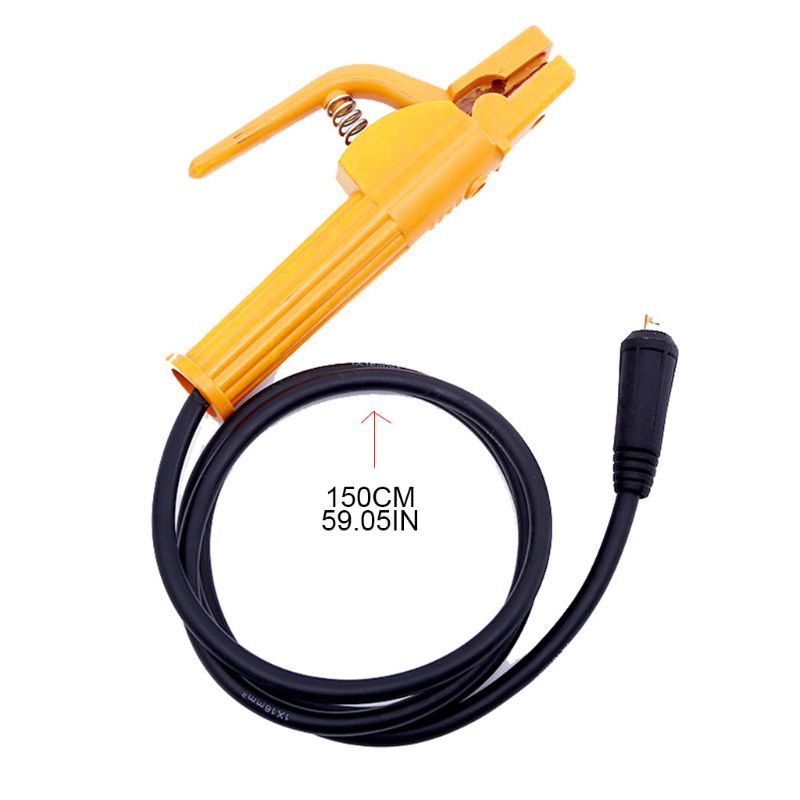 2Pcs/set 500A 2M Electrode Holder Welder Clamp with 300A 1.5M Ground Earth Clamp Cable Connector Welding Accessories