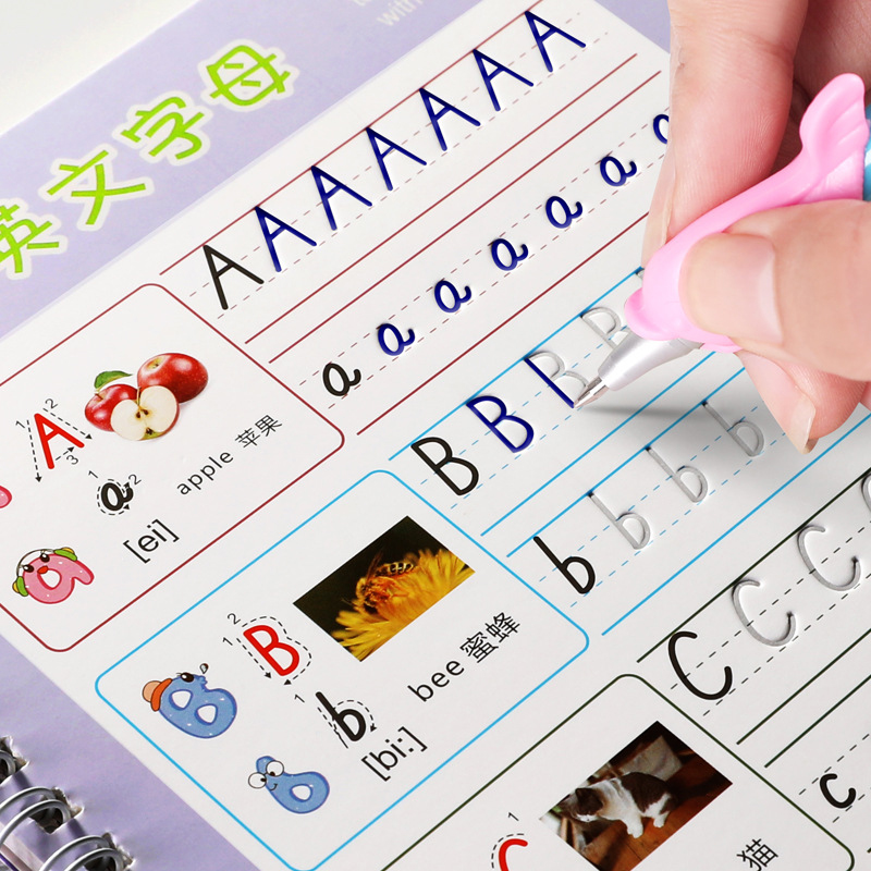 English Copybook For Calligraphy Books For Kids Word Children's Book Handwriting Children writing Learning English Practice Book