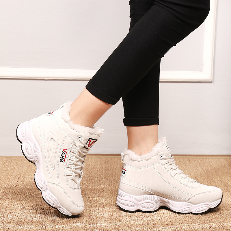 Women Winter Fashion Ankle Boots Woman Snow Shoes Sneakers Women's Spring Platform Boots With Warm Fur Insole Shoes for Outdoor