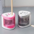 Battery Operated Pencil Sharpener W/2 Holes 6-8mm and 9-12mm Electric Sharpener Auto-Stop Pencil Charpener