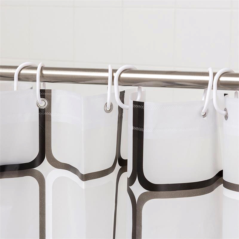 1 Set Shower Curtain With Bath Rod Bathroom Waterproof Polyester Shower Curtain Leaves Printing Curtains for Bathroom Shower