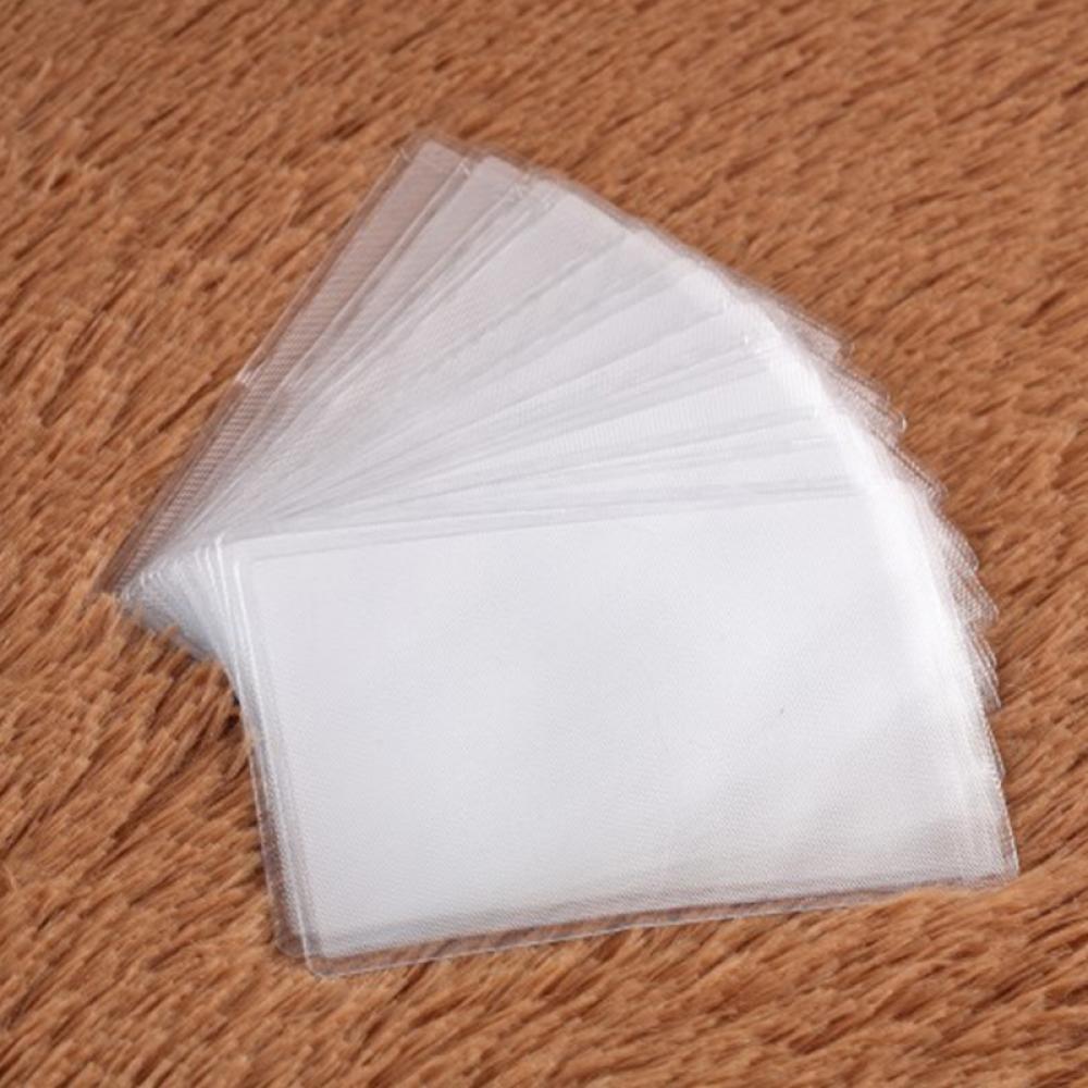 10Pcs/set Protect ID Card Business Card Cover PVC Transparent Credit Card Holder Badge Holder Accessories Fast Shipping