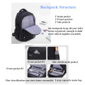 Kid's Rolling Luggage Bag School Trolley Backpack Carry On Travel Ruckpack Wheels Boy's Black Trolley School Bags Mochilas
