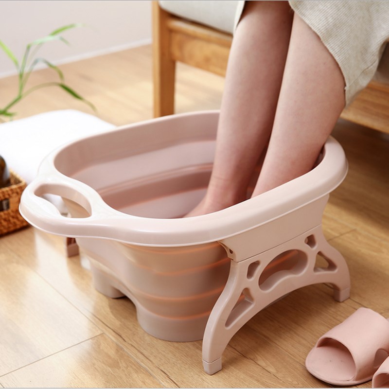 Folding Bucket Vegetable Fruit Basin Household Cleaning Supplies Collapsible Basins Space-Saver Durable Portable High Capacity