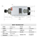 CNC spindle motor 1500W ER11 / 2200W ER20 air cooling square spindle kit & white VFD inverter &1 set ER11 collets / ER20 collets