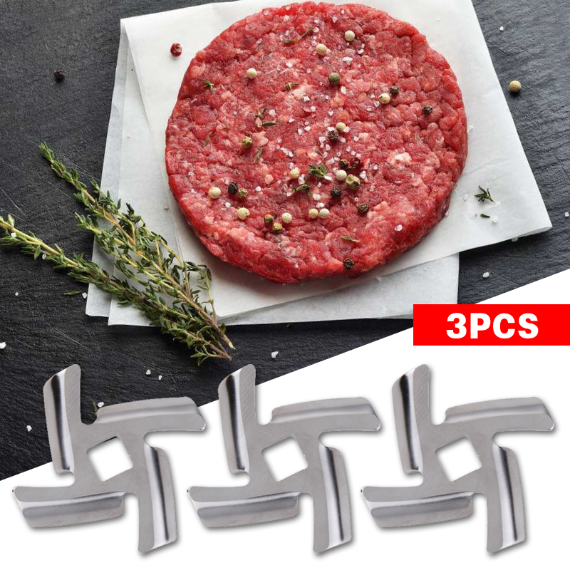 New 1Pc/2Pcs Inner Hole 8mm Meat Grinder Parts Blade Fit MGB Series Meat Grinder Parts Power Tool Food Processors Kitchen Dining