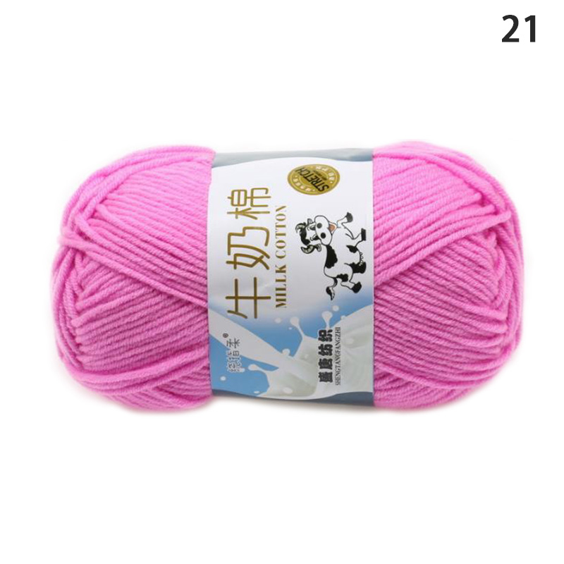 Milk Sweet Soft Cotton Thick Yarn Baby Knitting Wool Yarn Fiber Velvet Yarn Hand Knitting Wool Crochet Yarn for DIY Sweater
