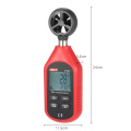 UNI-T Anemometer Mini LCD Display Digital Anemometer Wind Speed Temperature Measuring Wind Scale Windchill Indication UT363