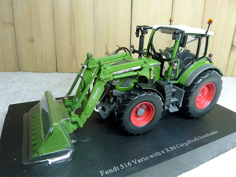 UH 1:32 4981 Fendt 516 Vario w CargoProfi Frontloader Tractor Alloy Metal Diecast Cars Model Toy Vehicles For Children Boy Toys