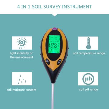 Soil Water Moisture Light PH Meter Tester Digital Analyzer Test Detector for Garden Plant Flower Hydroponic Garden Tool