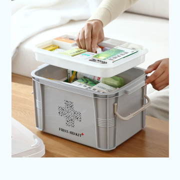 Plastic First Aid Kit Box Storage Bins Large Multi-layer Container for Home Storage organizer