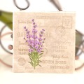 10pcs 33*33cm Lavender Ears of Wheat theme paper napkins serviettes decoupage decorated for wedding party virgin wood tissues