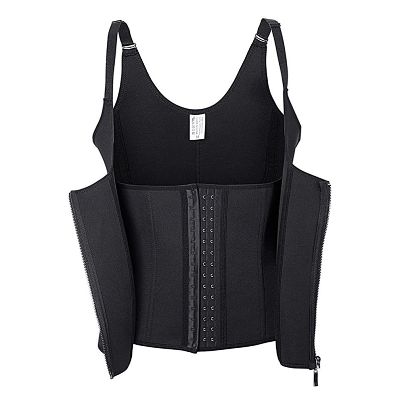 Women Waist Trainer Slimming Trimmer Belt Tummy Belly Girdle Body Shaper Cincher Corset Zipper Vest Plus Size S-3XL Shaperwear