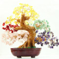 Gem tree multicolor gem tree with wire wrapped tree feng shui money good luck.