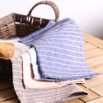 40x31cm Hot Sale Table Napkin Placemat Heat Insulation Mat Striped Napkin Fabric Table Placemats Background Cotton Linen Cloth