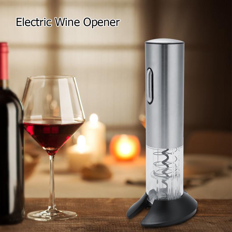 USB Rechargeable Stainless Steel Automatic Electric Wine Bottle Opener Corkscrew Foil Cutter
