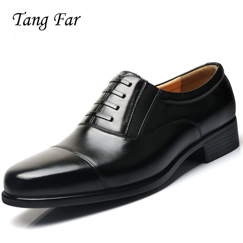 Plus Size Dress Formal Shoes Men Uniform Officer Shoes Three Joint Mens Military Shoes Pointed Leather Oxford Basic Party Shoe