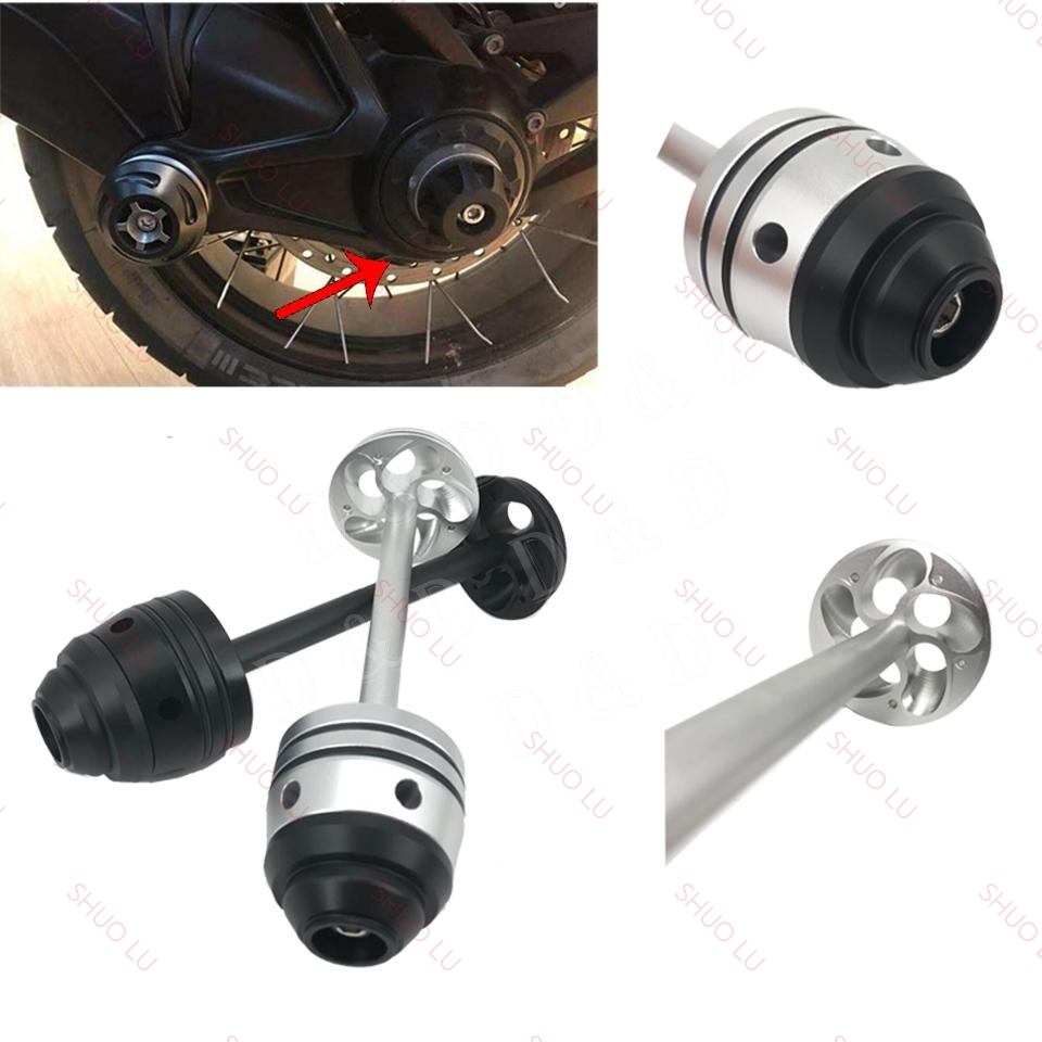 For BMW K1200GT K1300GT K1200R K1300R K1200 Sport K1300 GT Motorcycle Refit Rear Wheel Fork Axle Sliders Cap Crash Protector