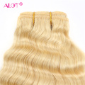 Malaysian Deep Wave Blonde Bundles With Closure Remy 613 Hair Weave Bundles With 4*4 Closure 100% Human Hair Extensions Alot