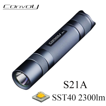 Convoy S21A Flashlight EDC Torch Flash Light SST40 2300lm Linterna LED 21700 18650 Flashlight Lantern Fishing Lamp Work Light