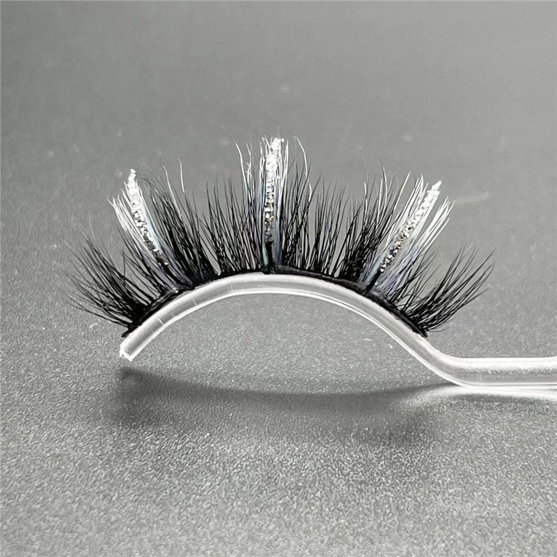 Silver Glitter Eyelashes