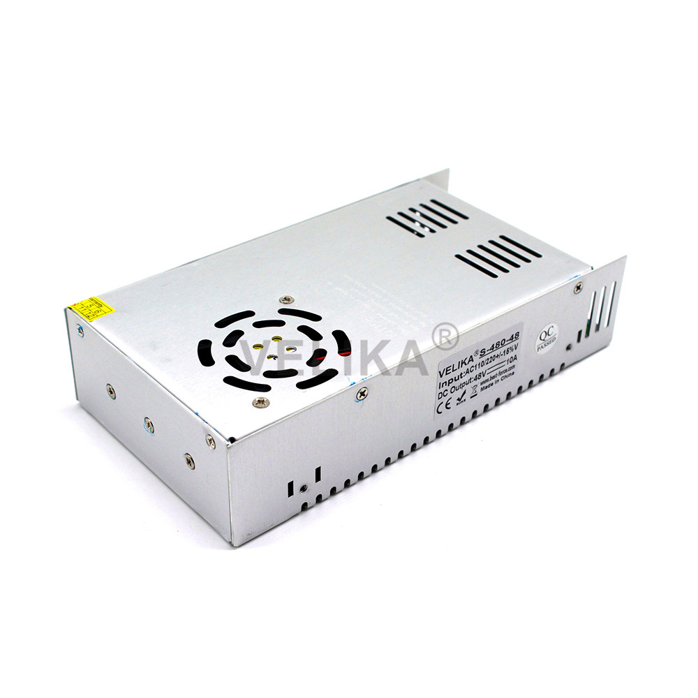 Single Output DC 48V 10A 480W Power Supply Switching Switch Driver AC 110V 220V Input to DC48V SMPS For Stepper Motor Machine