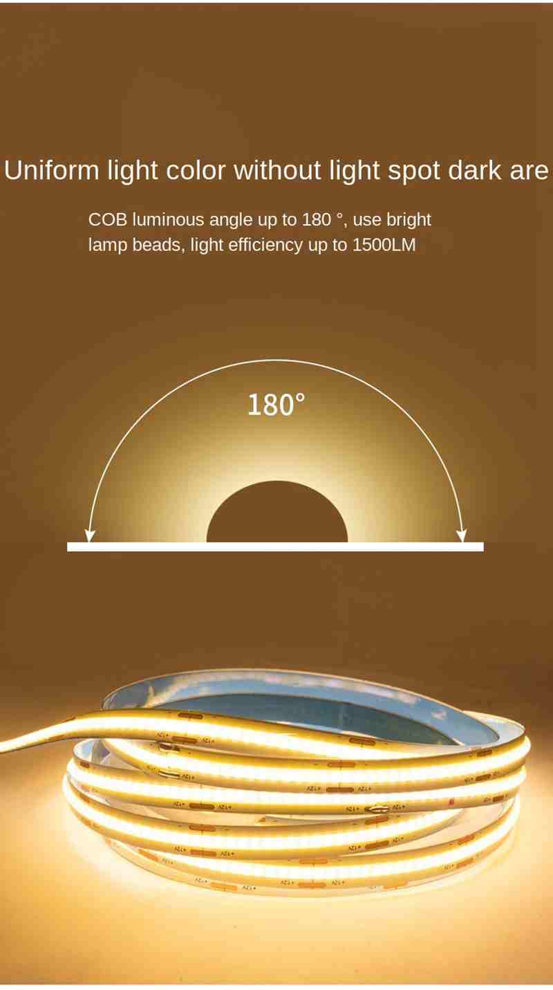 280leds Per Meter Cob Flexible Strip Light