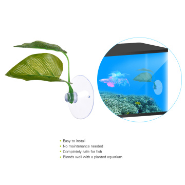 Artificial Plant Leaf Betta Hammock Fish Rest Bed Tropical Saltwater Aquarium Accessories for Fish Aquariums Supplies Decoration