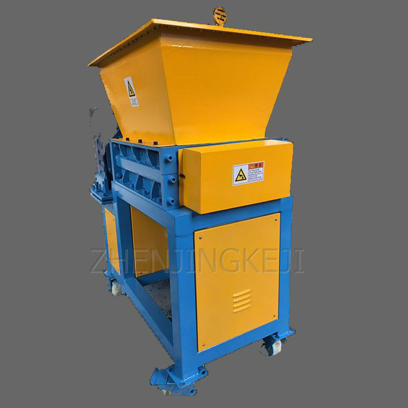 Small Electric Shredder Plastic Scrap Metal Impact Shredder Shredded Material Metalworking Tools 220V/7.5KW Stand By Custom Made
