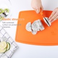 Liflicon Large Silicone Cutting Board Meat & Veggie Cut Prep Nonslip Flexible Chopping Boards Antimicrobial Thick Cutting Boards