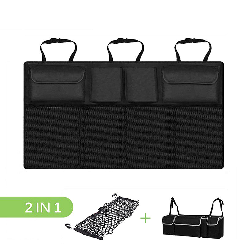 Car Trunk Organizer Large Capacity Adjustable Backseat Oxford Storage Bag Universal Automobile Seat Back Organizers Accessories