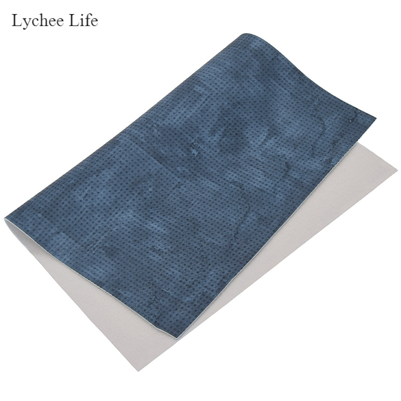 Lychee Life Handmade Sewing A4 Faux Leather Fabric DIY Patchwork Garment Crafts Decoration Accessories For Unisex