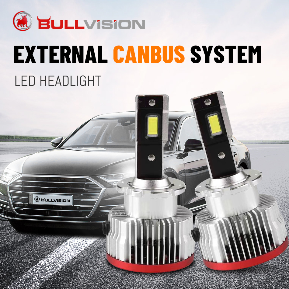Bullvision D1S D2S Led Headlight 30000lm Super Bright D3S D4S Play and Plug Car Lamp D8S Ice Bulb For Auto D5S Canbus Error Free